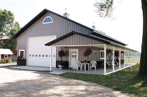 houses made from metal barns|metal homes with garage attached.